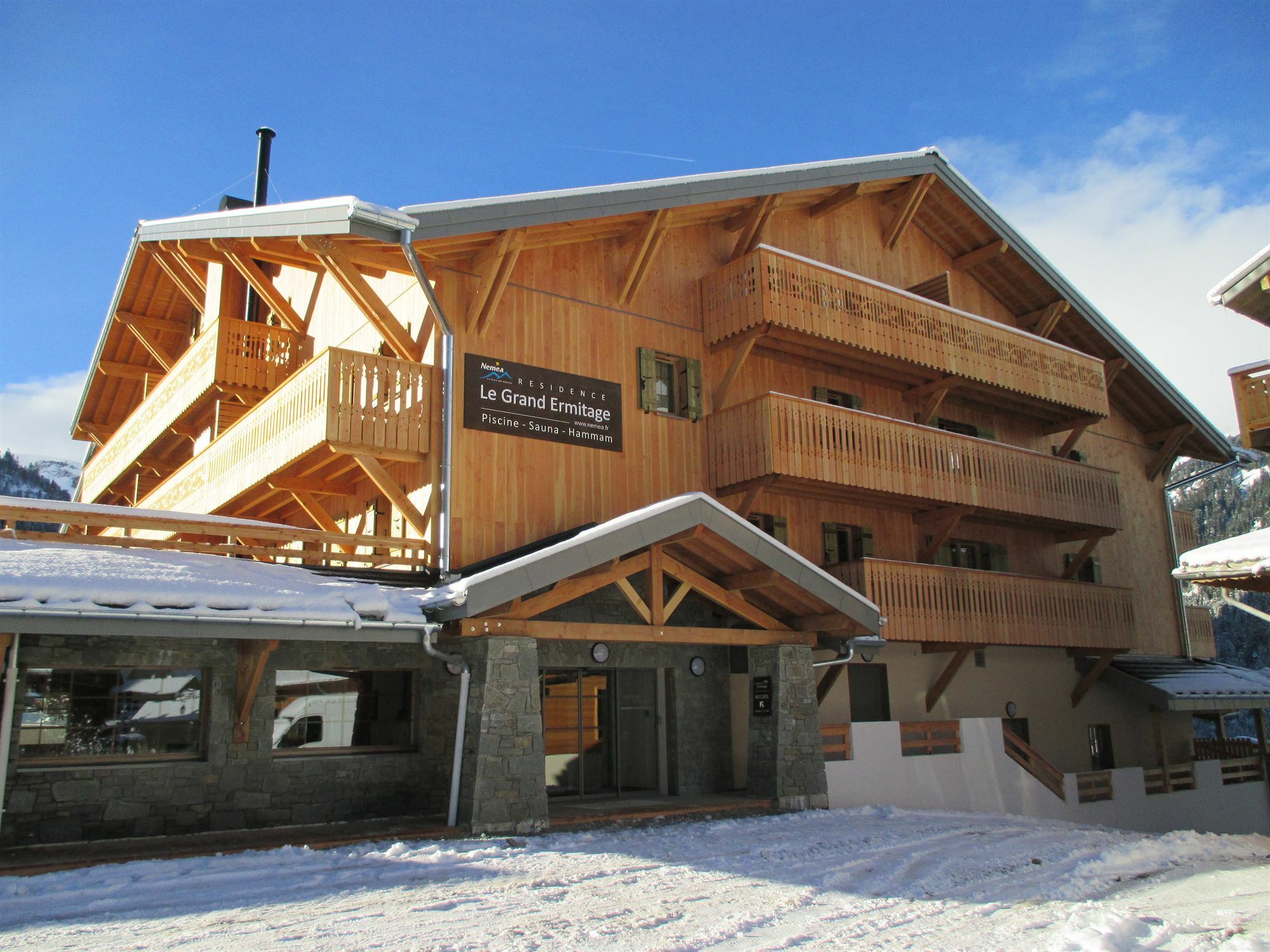 Résidence Néméa Le Grand Ermitage Châtel Exterior foto