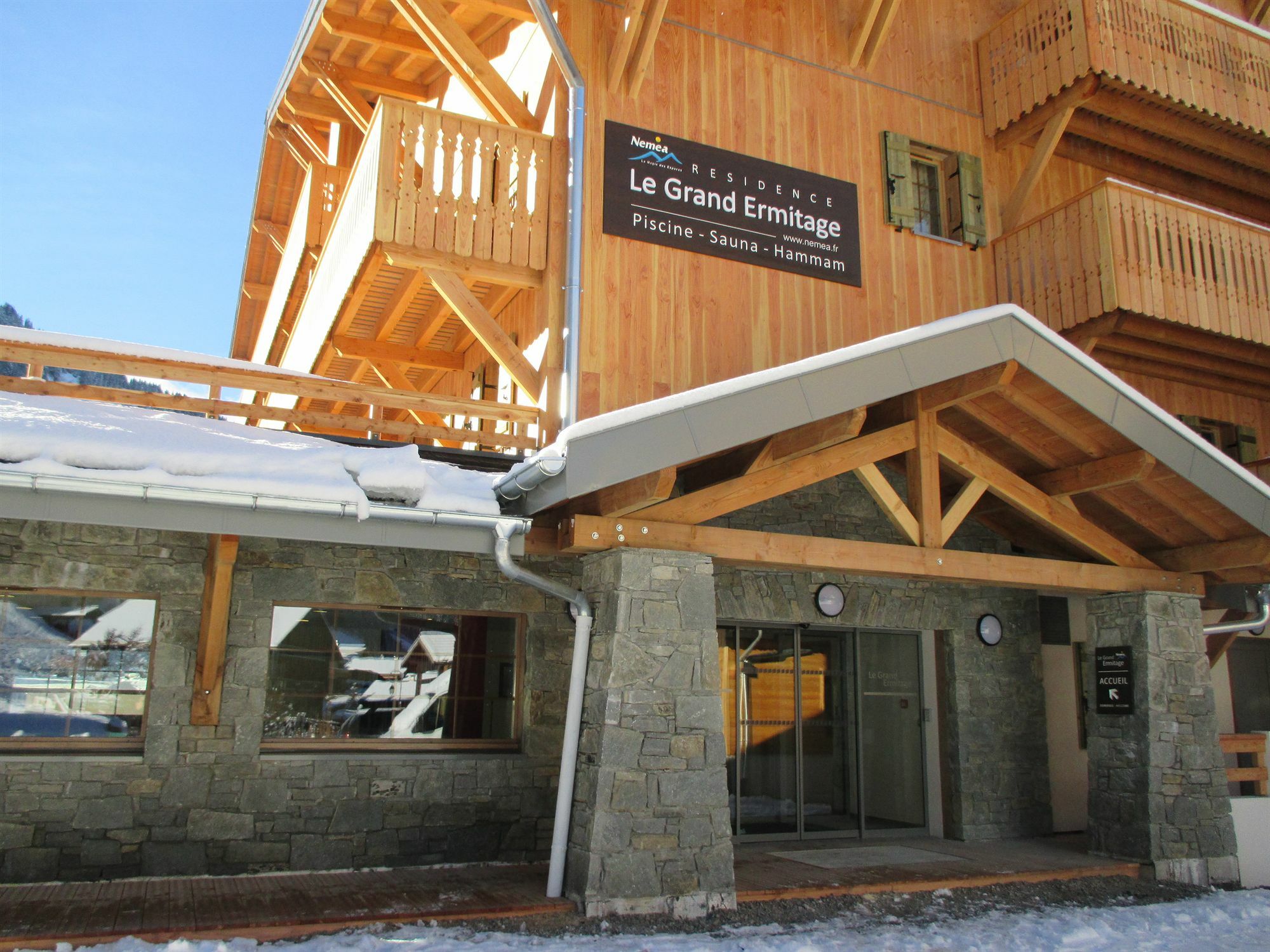 Résidence Néméa Le Grand Ermitage Châtel Exterior foto